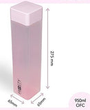 STORVEX Frosty Square Fridge Water Bottles Set of 6 | 1 Litre BPA Free Plastic Fridge Bottles | Slim Refrigerator Water Bottle Set for Home & Office