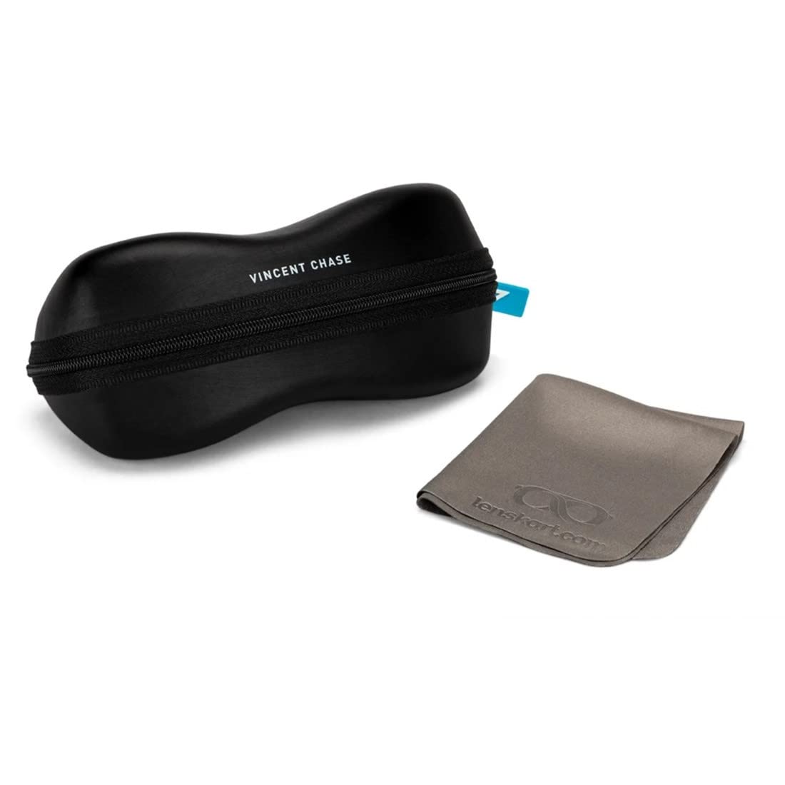 Vincent Chase By Lenskart | Black Full Rim Square | Polarised Stylish Sunglasses | 100% UV Proctected | For Men & Women (Medium, VC S13973)