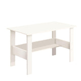Callas Engineered Wood Computer Desk with Shelf – Modern Laptop Study Table for Home Office, Workstation & Writing Desk for Students and Professionals (ST-09-White)