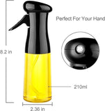 Vasukie 2-in-1 Olive Oil Sprayer and Dispenser Bottle for Kitchen | 500ml Glass Bottle with Premium Nozzle | Cooking Sprayer for Healthy Cooking and Salad Making (Spray Bottle)