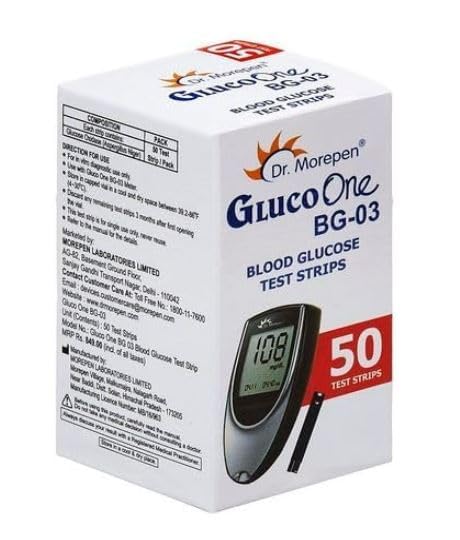 Dr. Morepen Gluco-One BG-03 Blood Glucose 50 Test Strips Only