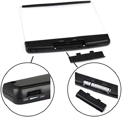 HEBEZON Plastic Night Vision Led Book Light Panel | Book Reading Light Panel Portable and Lightweight Indoor and Outdoor Travel Uses Night Reading Light, Eye Care Book Lamp for Kids