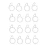 ProKart Premium Plastic Curtain Rings Hook for Windows Curtains, Door Curtains, Bathroom Curtains and Other Multipurpose Usage 1.5 Inch Inner Diameter (White, 25)