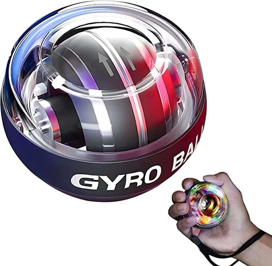 Wrist Trainer Power Gyro Ball, Hand Forearm Strengthener, Colorful Lighting Ball, Arm Strengthener Enhancer Essential Gyroscopic & Exerciser for Stronger Muscle Fingers Bones Workout Exercise klivory