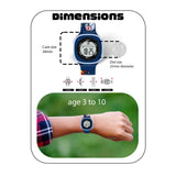 SPIKY Digital Sports Watch for Kids (Blue) | Multifunctional with Luminous Display & Alarm | Water Resistant & Printed Silicone Strap | Best Birthday Gift Wrist Watches for Boys & Girls | Age 2-14 Yrs