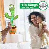 Storio Rechargeable Toys Talking Cactus Baby Toys for Kids Dancing Cactus Toys Can Sing Wriggle & Singing Recording Repeat What You Say Funny Education Toys for Children Playing Home Decor for Kids