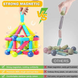PRIME DEALS Magnetic Sticks Building Blocks For Kids Toys For Girls|Magnetic Toys For Boys Age 3+ Year 4-14 Old Educational Stem Learning Magnet Stick With Balls Game Set (25 Pcs),Multicolor