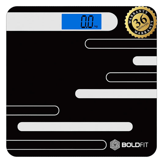 Boldfit Weight Machine for Home Digital Weighing Machine for Human Body with LCD Display Max Weight Capacity 180Kgs (Batteries Not Included) – Bathroom Scale for Home