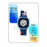 SPIKY Digital Sports Watch for Kids (Blue) | Multifunctional with Luminous Display & Alarm | Water Resistant & Printed Silicone Strap | Best Birthday Gift Wrist Watches for Boys & Girls | Age 2-14 Yrs