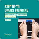 Boldfit Weight Machine for Home Digital Weighing Machine for Human Body with LCD Display Max Weight Capacity 180Kgs (Batteries Not Included) – Bathroom Scale for Home