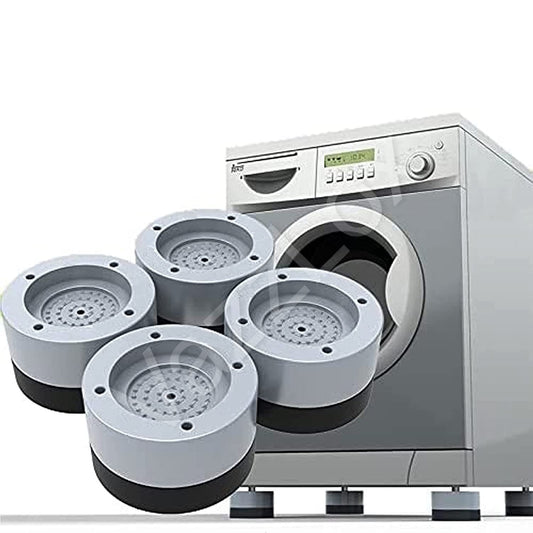 VazzLox Anti Vibration Pads for Washing Machine Washing Machine Feet Pads Shock Absorber Noise Cancelling Washing Machine Rubber Pads Washing Machine Anti Vibration Pad with Tread Grip