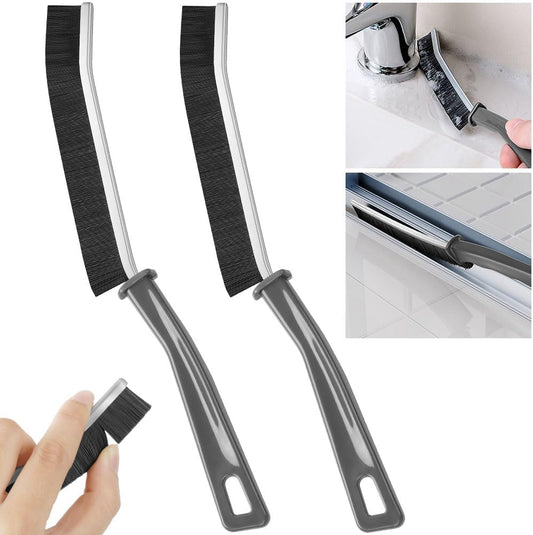 JICOOT Hard Bristle Crevice Cleaning Brush - Cleaning Tools for Household Use, Multifunctional Gap Cleaning Supplies for Kitchen, Bathroom, Toilet, Window, Vehicle, Faucets, Grout, Home, Plastic