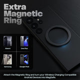 Amkette Air 450 Wireless Charger/Magsafe Charger | Latest Qi Technology 15W Wireless Charging with MagSafe Compatibility| Includes Magnetic Ring for Non-MagSafe Phones | Universal Compatibility