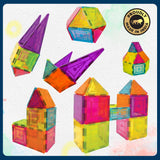 Wembley Magnetic Tiles for Kids Toys for 3 + Year Old Boy | Magnetic Blocks for Kids for 2-5 Years | STEM Learning Educational Magnet Building Blocks Brain for Kid - 10 Pcs