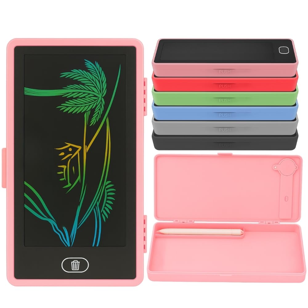 Toy Imagine 2-in-1 Pencil Case with LCD Writing Pad for Kids – Reusable Digital Drawing Slate & Stationery Box | Doodle & Scribble Gift for Boys & Girls (Pack of 1, Color May Vary)