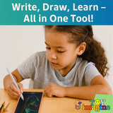 Toy Imagine 2-in-1 Pencil Case with LCD Writing Pad for Kids – Reusable Digital Drawing Slate & Stationery Box | Doodle & Scribble Gift for Boys & Girls (Pack of 1, Color May Vary)