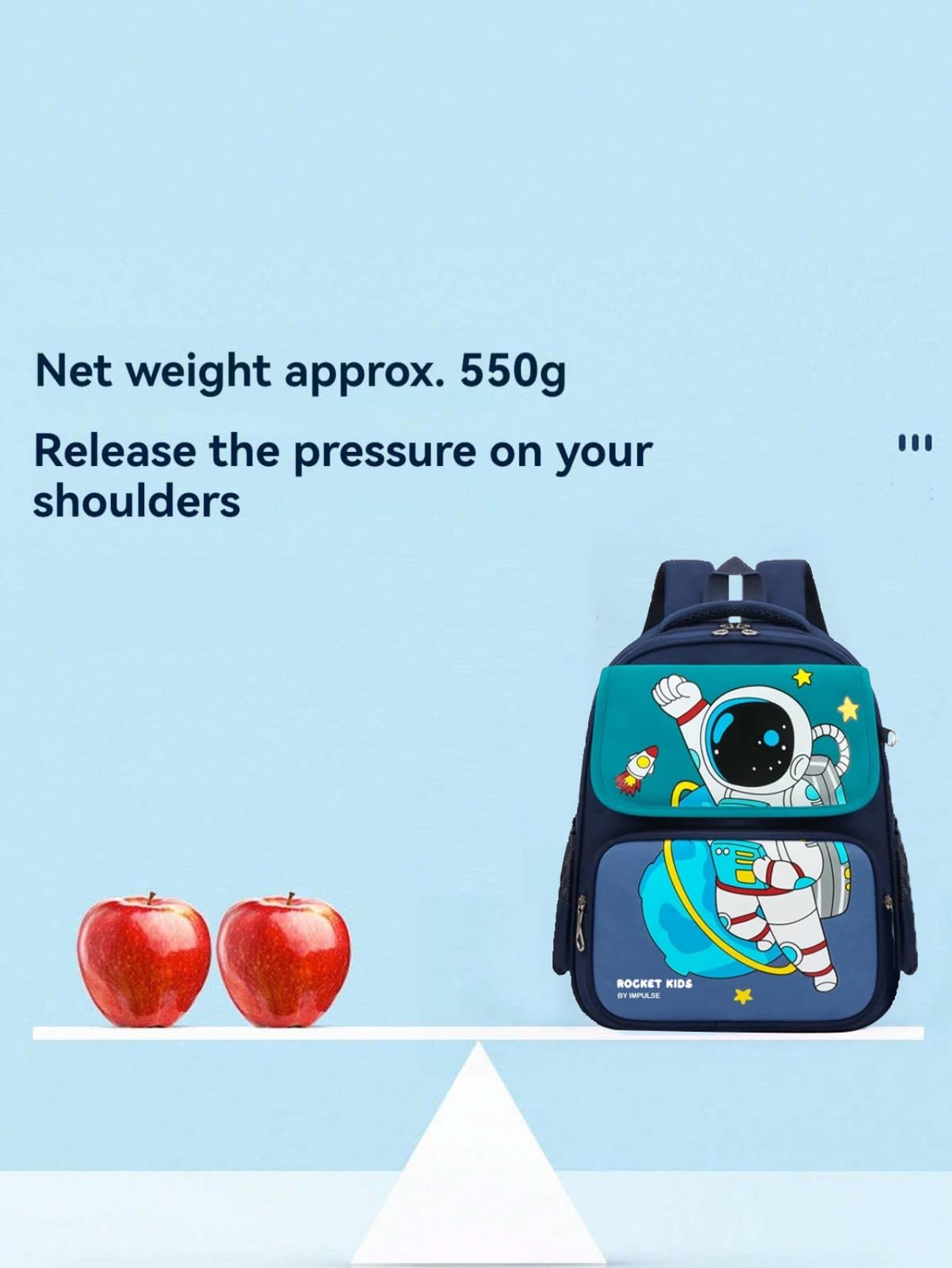 Astronaut I 25L Unisex Stylish &Trendy Water Resistant printed Bag, College travel Backpack, School Bag for boys & girls (Blue)