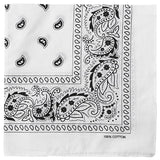 DIKHAWA Unisex Soft Breathable Cotton Paisley Printed Cowboy Bandanas,Headband,Scarf (BLACK,WHITE,NAVY,BURGUNDY_50CM X 50CM_Pack of 4)