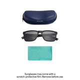 Vincent Chase By Lenskart | Black Full Rim Square | Polarised Stylish Sunglasses | 100% UV Proctected | For Men & Women (Medium, VC S13973)