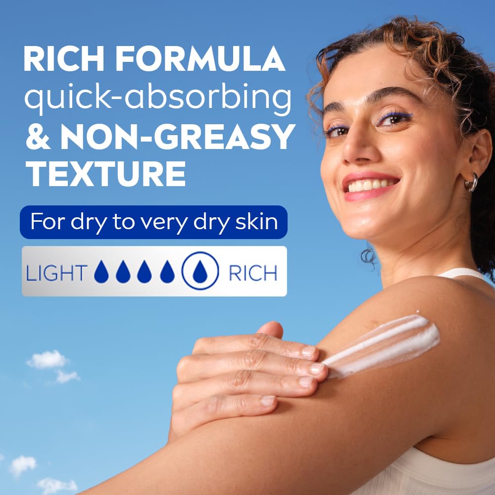 NIVEA Nourishing Body Milk 600ml Body Lotion with Hyaluronic Acid | 72Hr Hydration | Deep Moisture Care for Very Dry Skin | Enriched with Almond Oil | Smooth, Radiant & Healthy Looking Skin Care