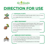 Go Garden Trichoderma Bio Fungicide for plants (2 x 10^8 CFU per Gram) Bio Fungicide - Prevents Fungal and Bacterial Diseases in Plants 400 G
