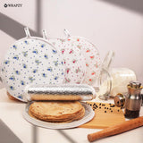 Wrapzy Insulated Roti Cover with Zip – Premium Chapati Cloth Bag for Hot Fresh Roti | Roti Insulation Bag | Chapati Cover Cloth for Casserole | Roti Pouch for Kitchen (Pack of 2)