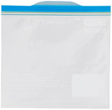 Amazon Basics - Multipurpose Zip Lock Storage Bags | 45 Count | Small | 21.3 x 18 cm | Reusable and Reclosable with Double Zipper | Material Plastic | Leak- Proof | Food Grade | Microwave Safe