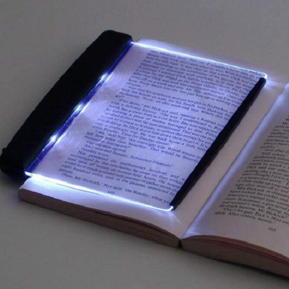 HEBEZON Plastic Night Vision Led Book Light Panel | Book Reading Light Panel Portable and Lightweight Indoor and Outdoor Travel Uses Night Reading Light, Eye Care Book Lamp for Kids