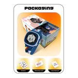 SPIKY Digital Sports Watch for Kids (Blue) | Multifunctional with Luminous Display & Alarm | Water Resistant & Printed Silicone Strap | Best Birthday Gift Wrist Watches for Boys & Girls | Age 2-14 Yrs