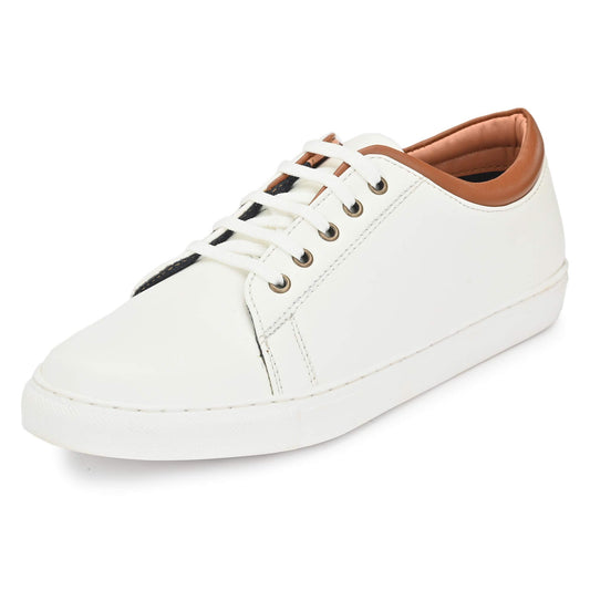 Centrino White Men's Shoes-8 UK (7713-01)