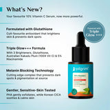 Pilgrim 10% Vitamin C Serum 30ml for Glowing Skin|With 5% Niacinamide, Hyaluronic & Glycolic Acid|Fades Dark Spots, Pigmentation|For All, Oily, Combination, Normal Skin |Beginner Friendly - Men, Women