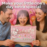 Toy Imagine™ Cute 8-Piece Stationery Kit for Kids – Includes Pencil Box, Pencils, Ruler, Drawing Book, Eraser, Sharpener & Transparent Pouch | School Supplies Set for Girls & Boys (Color May Vary)