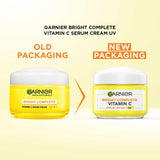Garnier Skin Naturals Bright Complete Vitamin C Serum UV Cream, Vitamin C Day Cream for Sun Protection and Skin Brightening - Suitable For all Skin Types, 45g