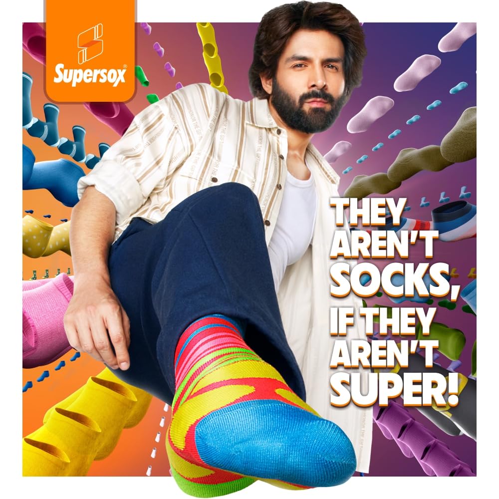 Supersox Ankle Length Thumb Socks for Women, Made with Breathable, Anti Odour & Moisture Absorbent Combed Cotton with a Extra Durable Welt, Ideal For All Day Wear (Pack Of 4), Beige