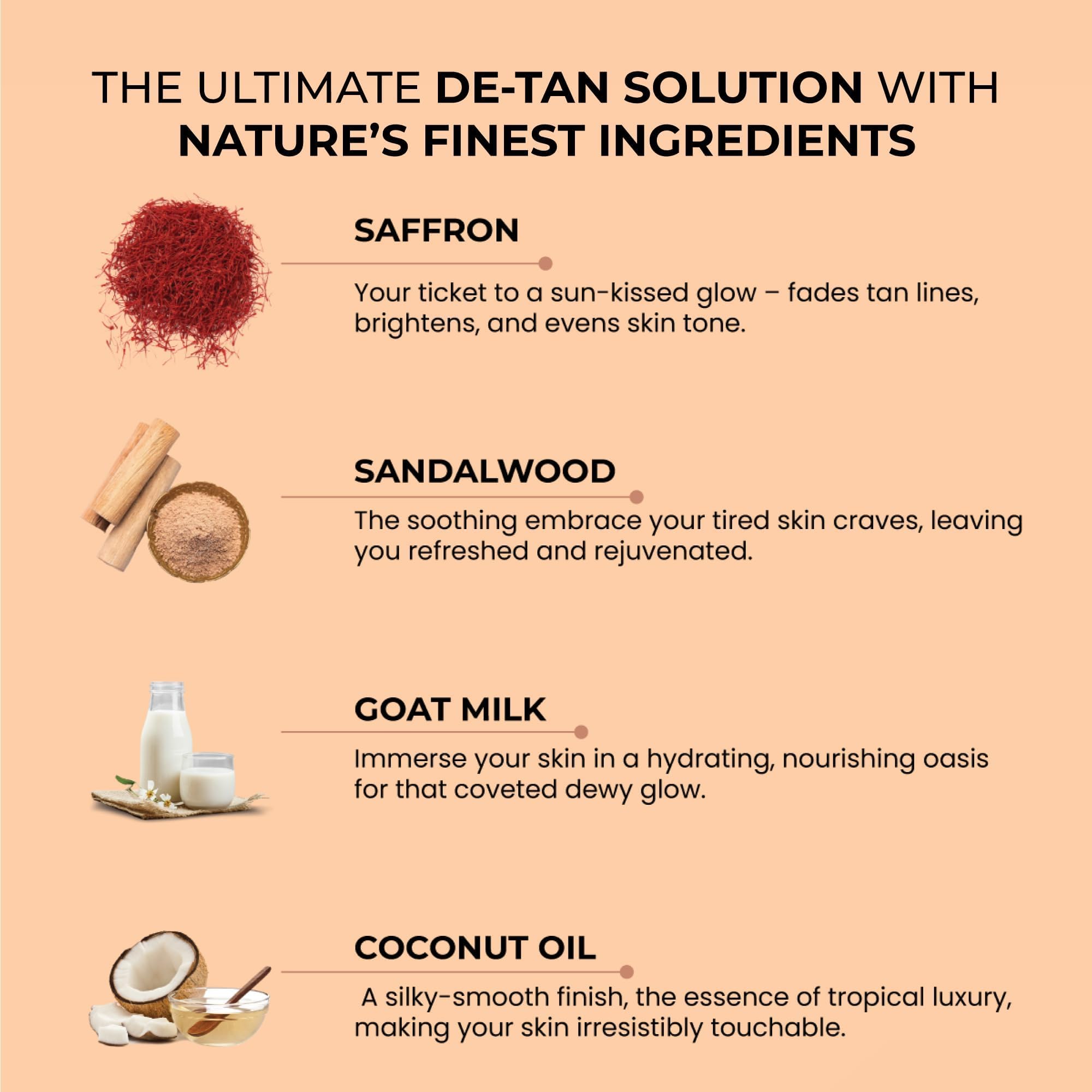 Ghar Soaps Sandalwood & Saffron Magic Soaps For Bath (300 Gms Pack Of 3) | Paraben Free | Chandan & Kesar Bath Soap | Handmade Soaps For Glowing | Skin Brightening Soap For Men & Women