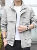 Lymio Jackets || Jacket for men || Lightweight Outwear Jacket (J-11-Grey-S)