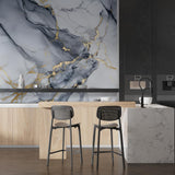 Barebeauty 60CM X 200CM Kitchen Wallpaper Oil Proof,Waterproof self-Adhesive Wall Stickers for Kitchen Anti-Mold and Heat Resistant Aluminium Backsplash Wallpaper (Black) (96)