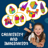 Wembley Magnetic Tiles for Kids Toys for 3 + Year Old Boy | Magnetic Blocks for Kids for 2-5 Years | STEM Learning Educational Magnet Building Blocks Brain for Kid - 10 Pcs