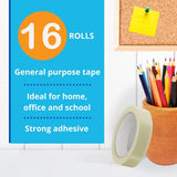 AIPL BOPP Packaging Clear Tape - 18MM x 65 Meter| Pack of 16 | for Packaging, Decorating and DIY works