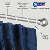 ProKart Premium Plastic Curtain Rings Hook for Windows Curtains, Door Curtains, Bathroom Curtains and Other Multipurpose Usage 1.5 Inch Inner Diameter (White, 25)