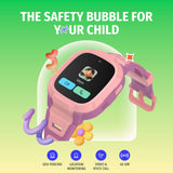 Noise Junior Explorer 2 Smart Watch for Kids with 4G SIM Compatible, 2-Way Video & Voice Calling, Geofencing, Real Time Location Monitoring via Google Maps, IP68, SOS Emergency Alerts (Frost Pop)