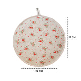 Wrapzy Insulated Roti Cover with Zip – Premium Chapati Cloth Bag for Hot Fresh Roti | Roti Insulation Bag | Chapati Cover Cloth for Casserole | Roti Pouch for Kitchen (Pack of 2)