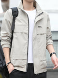 Lymio Jackets || Jacket for men || Lightweight Outwear Jacket (J-11-Grey-S)