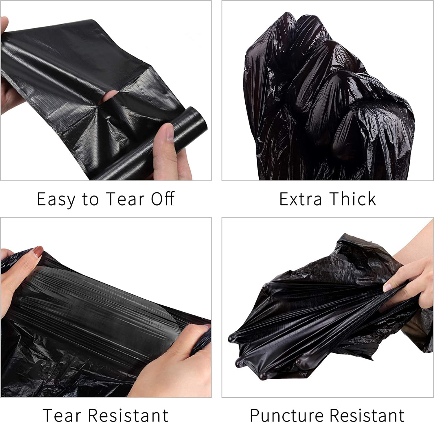 Ezee Garbage Bag - 20 Pieces (Pack of 2, Extra Large, 30 inches x 50 inches)