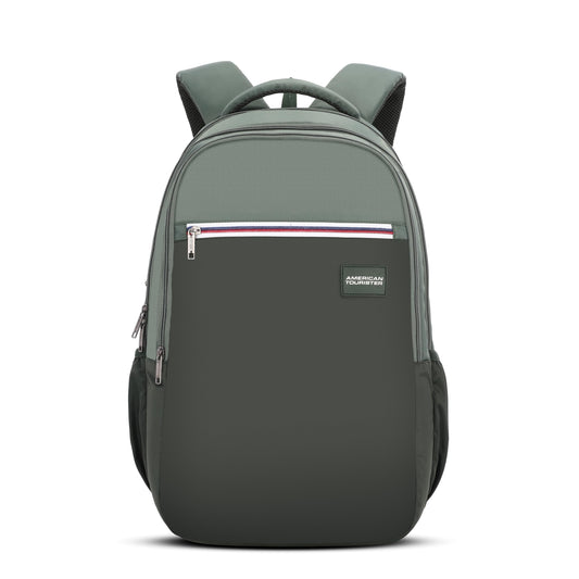 American Tourister Nexa Style 01, Large 3 Compartment Backpack, 36L with Spacious Interiors Bags For School, Office, College, Gift For Men & Women - Olive