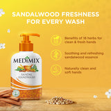 Medimix Sandal Liquid Handwash 500g Bottle (1 + 1 Combo Pack) | Ideal for Germ Protection, Soft & Moisturized Hands | Harsh Chemical-Free | Enriched with 18 Exotic Herbs