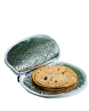 Wrapzy Insulated Roti Cover with Zip – Premium Chapati Cloth Bag for Hot Fresh Roti | Roti Insulation Bag | Chapati Cover Cloth for Casserole | Roti Pouch for Kitchen (Pack of 2)