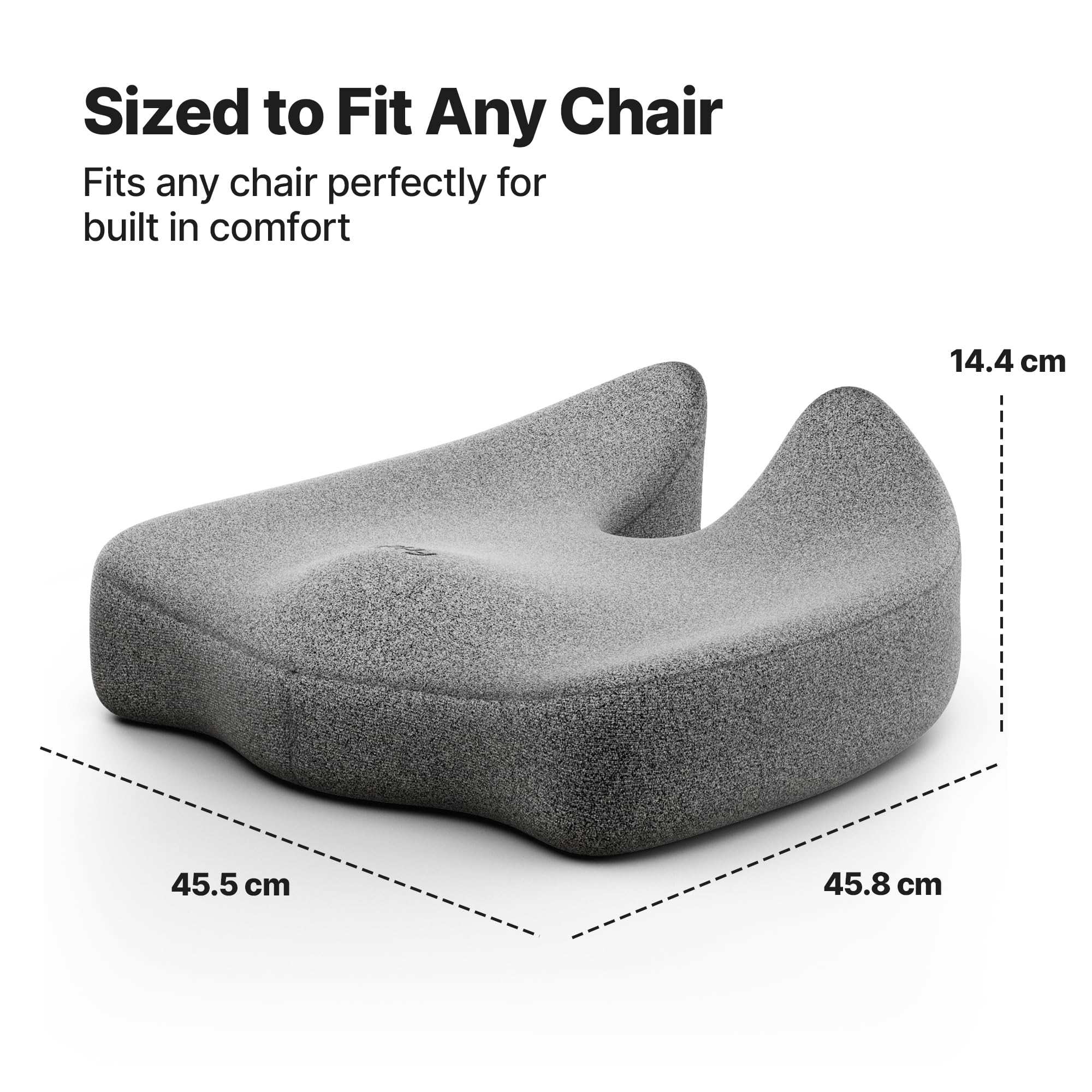 Frido Ultimate Pro Seat Cushion (High Density) for Hip | Tailbone | Coccyx | Sciatica Pain Relief | Proprietary Hi-Per Foam Ergonomic Design | Contoured Cushion for Office/Home Chairs | Up to 100 Kg