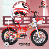 CAPENT Maltus Cycle for Kids Boys/Girls with Balance Wheel & Back Carrier | Rigid Fork | Frame 11 Inch | Ideal for 4 to 6 Years Kids Road BMX Bike