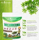 Go Garden Trichoderma Bio Fungicide for plants (2 x 10^8 CFU per Gram) Bio Fungicide - Prevents Fungal and Bacterial Diseases in Plants 400 G